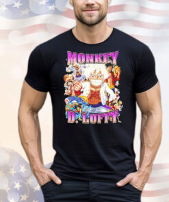 Monkey D. Luffy II One Piece cartoon graphic T-Shirt