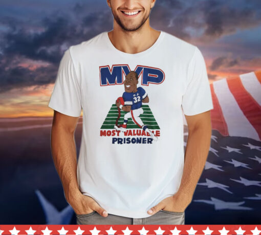 O.J. Simpson MVP most valuable prisoner caricature T-Shirt