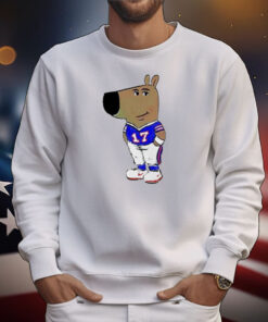 Awesome Chill Guy Dog Buffalo Bills T-Shirt