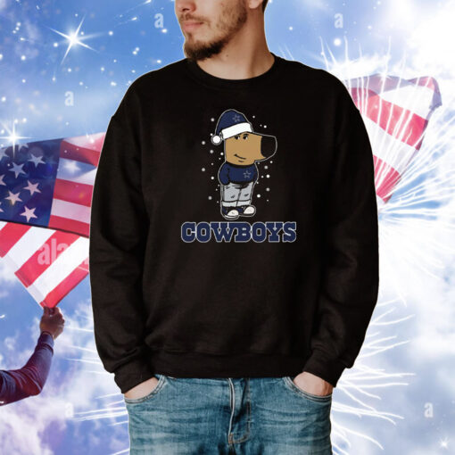 Just A Chill Guy Chill With Dallas Cowboys Christmas T-Shirt