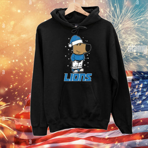 Just A Chill Guy Chill With Detroit Lions Christmas T-Shirt