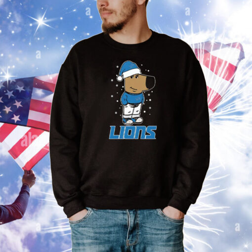 Just A Chill Guy Chill With Detroit Lions Christmas T-Shirt