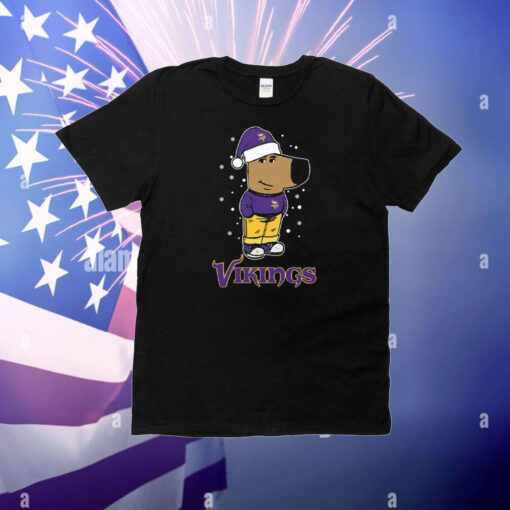 Just A Chill Guy Chill With Minnesota Vikings Christmas T-Shirt