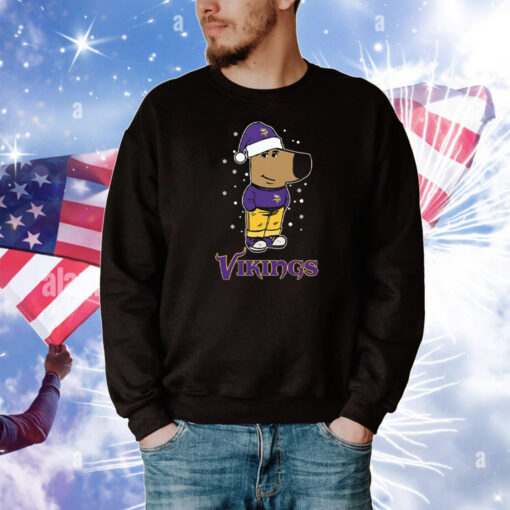 Just A Chill Guy Chill With Minnesota Vikings Christmas T-Shirt