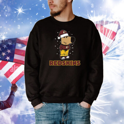 Just A Chill Guy Chill With Washington Redskins Christmas T-Shirt