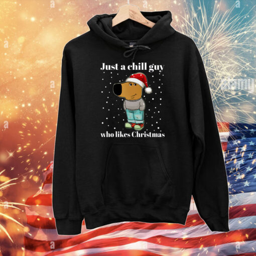 Just a chill guy who likes Christmas Chill guy meme Baseball T-Shirt