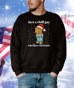 Just a chill guy who likes Christmas Chill guy meme Baseball T-Shirt