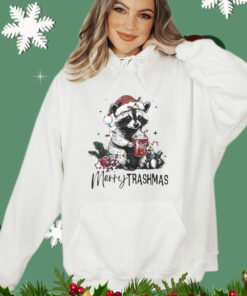 Merry Trashmas Raccoon Light Christmas T-Shirt