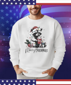 Merry Trashmas Raccoon Light Christmas T-Shirt