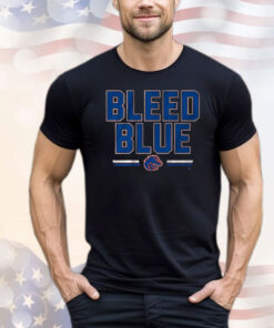 Official Boise State Broncos Slogan Bleed Blue T-Shirt