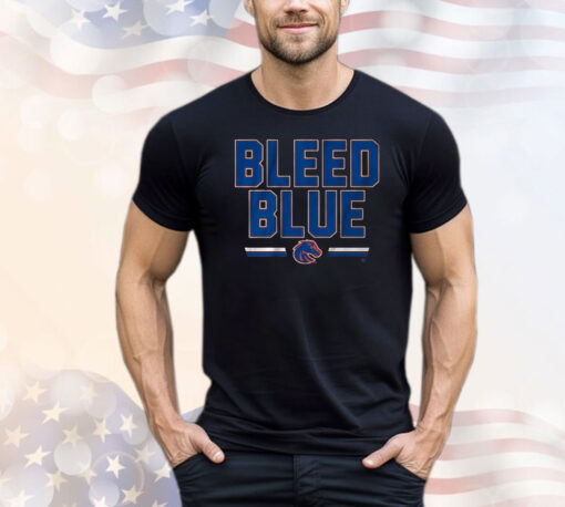 Official Boise State Broncos Slogan Bleed Blue T-Shirt