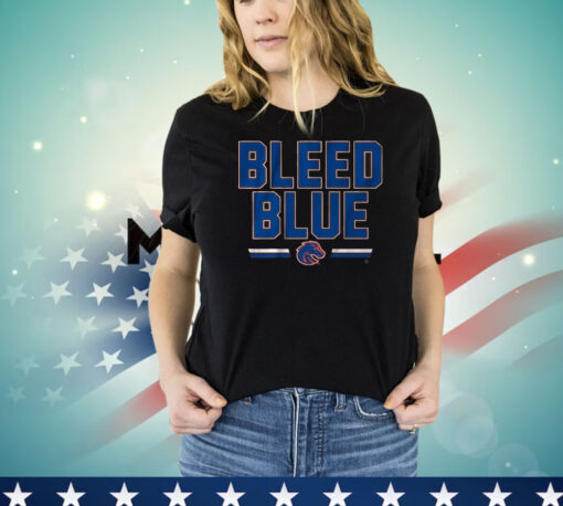 Official Boise State Broncos Slogan Bleed Blue T-Shirt