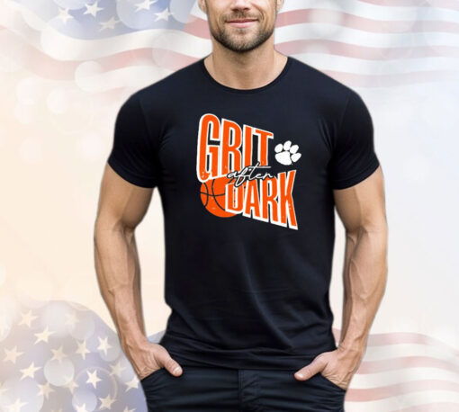 Official Clemson Tigers Basketball Grit After Dark T-Shirt