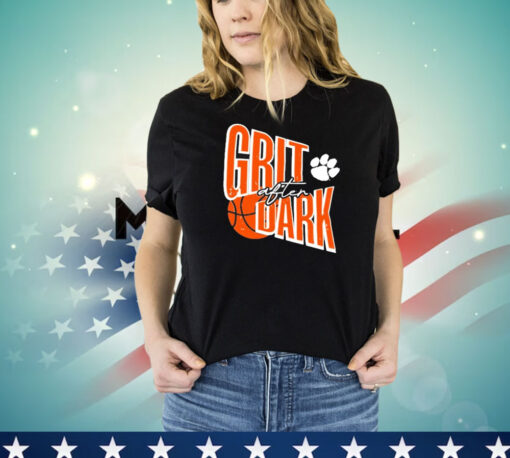 Official Clemson Tigers Basketball Grit After Dark T-Shirt