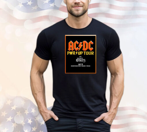 Official Cleveland Browns AC DC Power Up Tour 2025 Huntington Bank Field On May 28 With The Pretty Reckless T-Shirt