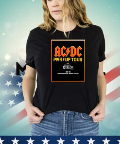 Official Cleveland Browns AC DC Power Up Tour 2025 Huntington Bank Field On May 28 With The Pretty Reckless T-Shirt