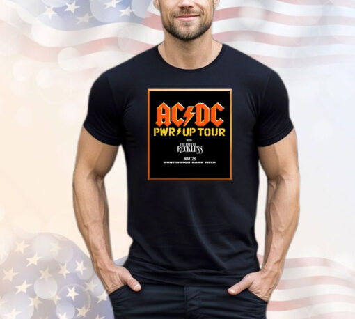 Official Cleveland Browns AC DC Power Up Tour 2025 Huntington Bank Field On May 28 With The Pretty Reckless T-Shirts