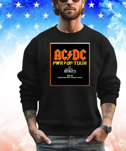 Official Cleveland Browns AC DC Power Up Tour 2025 Huntington Bank Field On May 28 With The Pretty Reckless T-Shirts