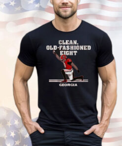 Official Georgia Bulldogs Football Nate Frazier Clean Old-Fashioned Eight T-Shirts