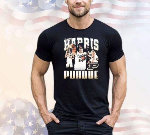 Official Gicarri Harris 90s Purdue Boilermakers Graphic T-Shirt