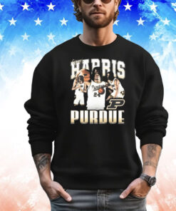 Official Gicarri Harris 90s Purdue Boilermakers Graphic T-Shirt