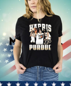 Official Gicarri Harris 90s Purdue Boilermakers Graphic T-Shirt