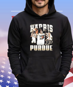 Official Gicarri Harris 90s Purdue Boilermakers Graphic T-Shirt