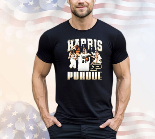 Official Gicarri Harris 90s Purdue Boilermakers Graphic T-Shirts