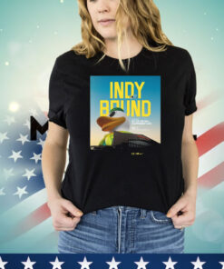 Official Indy Bound 2024 Discover Big Ten Football Championship Game Dec 7 Lucas Oil Stadium Indianapolis Poster T-Shirts