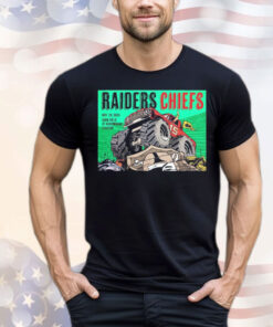 Official Las Vegas Raiders Vs Kansas City Chiefs Nov 29 2024 Geha Field At Arrowhead Stadium Poster T-Shirt