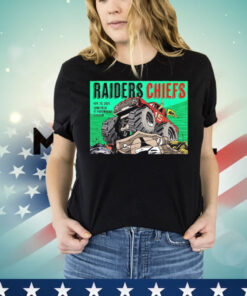 Official Las Vegas Raiders Vs Kansas City Chiefs Nov 29 2024 Geha Field At Arrowhead Stadium Poster T-Shirt