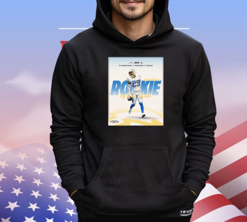 Official Los Angeles Chargers Tarheeb Still Nominee Rookie Of The Week ’24 2 Interceptions 1 Touchdown 3 Tackles Poster T-Shirt