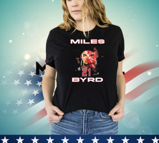 Official Miles Byrd #21 San Diego State Aztecs Sons Of Montezuma Graphic T-Shirts