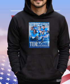 Official NFL Detroit Lions Ten And One Players Win It All This Year Poster T-Shirts