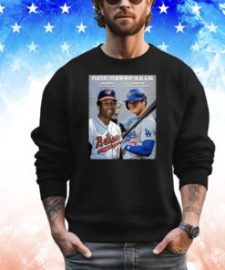 Official Players To Win MVP In AL & NL Frank Robinson CIN 1961 BAL 1966 And Shohei Ohtani LAA 2021 & 2023 LAD 2024 Poster T-Shirt