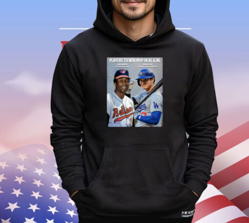 Official Players To Win MVP In AL & NL Frank Robinson CIN 1961 BAL 1966 And Shohei Ohtani LAA 2021 & 2023 LAD 2024 Poster T-Shirt