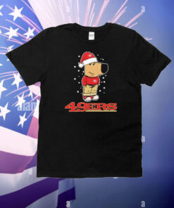 Official San Francisco 49ers X Chill Guy Christmas T-Shirt