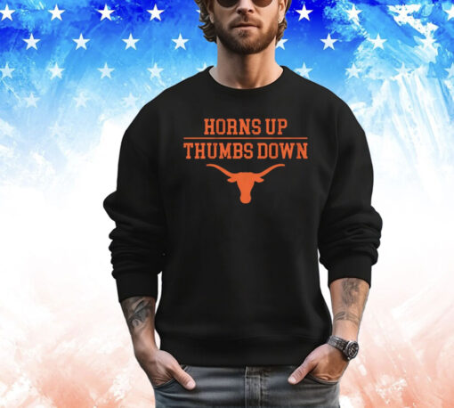 Official Texas Longhorns Football Horns Up Thumbs Down NCAA T-Shirt