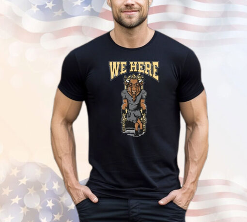 Official We Here Colorado Buffaloes Mascot T-Shirt