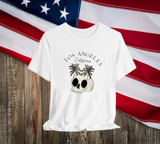 Los Angeles California Halloween Skeleton Tee Shirt