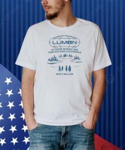 Official Lumon Outdoor Retreat And Team-Building Occurrence Woe’s Hollow Globe Shirt
