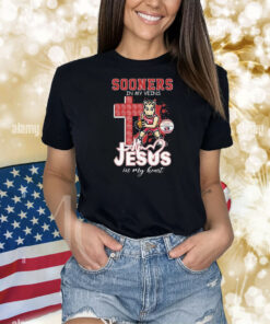 Oklahoma Sooners In My Veins Jesus In My Heart Mascot Shirt