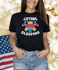 Snorlax Pokemon Lifting And Sleeping Shirt
