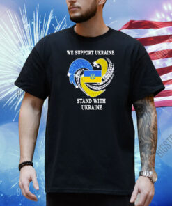 We Support Ukraine Stand With Ukraine Heart Diamond Flag Shirt