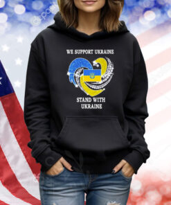 We Support Ukraine Stand With Ukraine Heart Diamond Flag Shirt