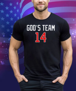 Official God’s Team 14 Chicago Cubs Baseball Pope Leo XIV Tee Shirt