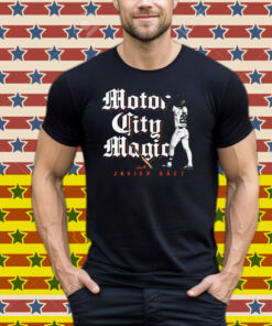 Official Javier Báez Motor City Magic Detroit Tigers MLB Tee Shirt
