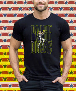 Official Paige Bueckers Buckets Action Dallas Dallas Wings Basketball Tee Shirt