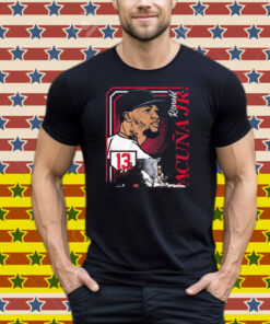 Official Ronald Acuña Jr Collage Frame 13 Atlanta Braves MLB Signature Tee Shirt