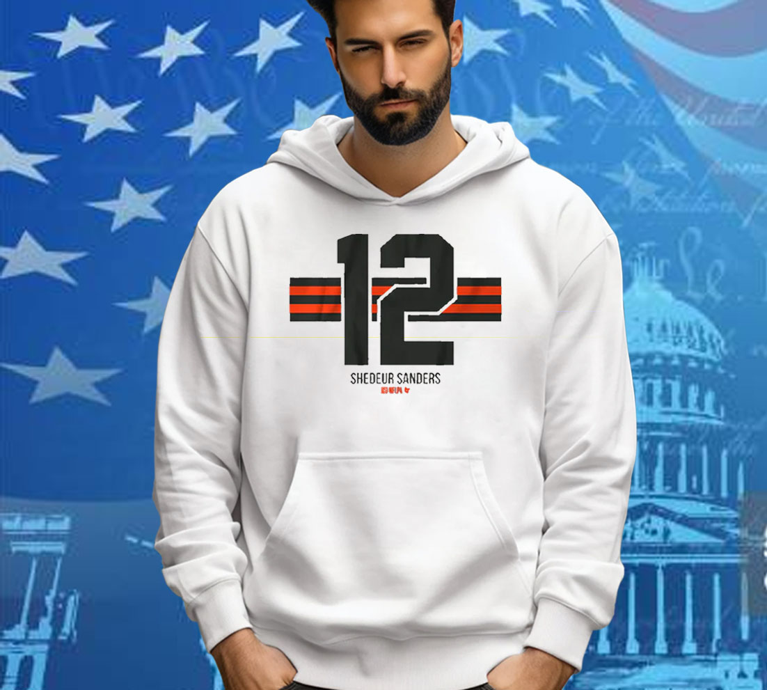 Shedeur Sanders Name Number Stripe Tee Shirt